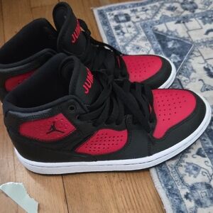 Nike Kids' Black and Red High-Top Sneakers